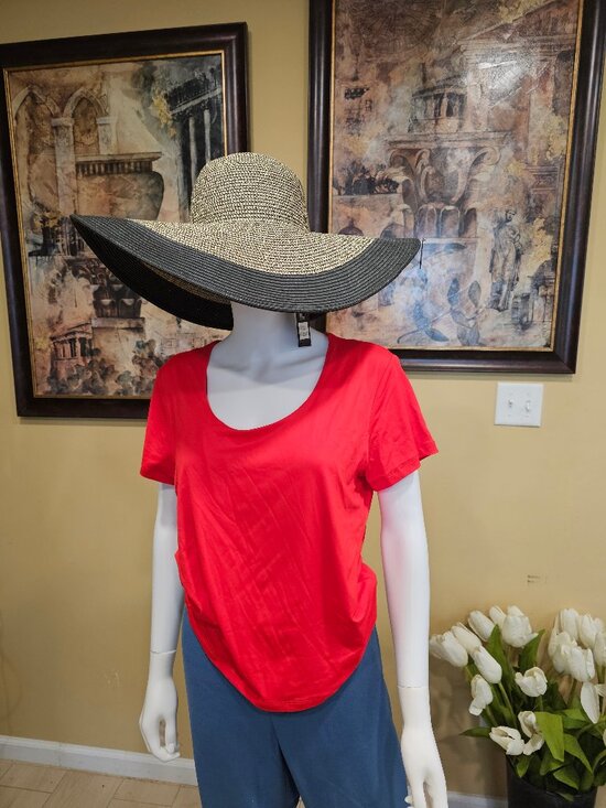 Renato Balestra Hat, 100% Paper Straw